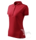 Galléros pólók női Pique Polo 200, piros