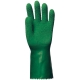 3815-ös Végig mártott,érdesített latex kesztyű  zöld, vágásbiztos, csúszásgátló, erősített latex, 32cm