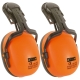 Earline  sisakra szerelhető, jó láthatóságú fluo narancs fültok  (SNR 23dB)