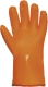2278 Pamutra mártott fluo narancs PVC kesztyű, sav-, lúg-, olajálló 10-es méretben