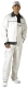 4607 Fehér díszített kantáros nadrág, dzsekivel, 50-50 % pamut-PE kevertszálas