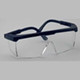 Polikarbonát víztiszta látogatói szemüveg állítható kerettel, oldalvédővel