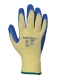 Kevlar® tenyérmártott latex kesztyű, sárga / kék, Kevlar®, Latex