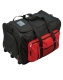 Trolley koffer, fekete/piros