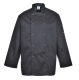 Suffolk séf kabát, fekete, Kingsmill 65% poliészter 35% pamut 245g