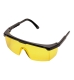 Klasszikus védőszemüveg, sárga, polikarbonát UV400 & műanyag keret