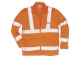 Jól láthatósági dzseki vasúti dolgozók részére, narancs, 80% poliészter / 20% pamut 280g/m