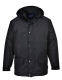 Arbroath lélegző polár béléses kabát, fekete, 100% poliészter "lélegző" PU bevonattal (160g)