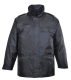 Security kabát, fekete, 100% Oxford nylon, PU bevonattal (130g)