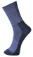 Thermal zokni, kék, 55% pamut, 15% nylon, 15% gyapjú, 15% akril