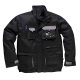 Texo kétszínű kabát, fekete, 60% pamut, 40% poliészter