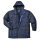 Texo Contrast kabát, tengerészkék, 100% poliészter, PVC bevonattal, szakadásmentes, 250g