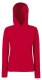 Lady-Fit Hooded Sweat, 280g, Red-Piros