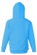 Kids Hooded Sweat Jacket, 280g, Azure Blue-Azúr kék