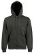 Hooded Sweat Jacket, 280g, Charcoal- Faszén szín