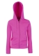 Lady-Fit Hooded Sweat Jacket, 280g, Fuchsia- Fuschia szín