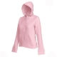 Lady-Fit Hooded Sweat Jacket, 280g, Light Pink-Rózsaszín