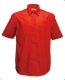 Short Sleeve Poplin Shirt, 120g, Red-Piros